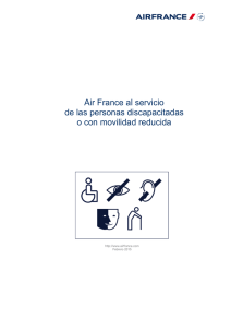 Air France al servicio de las personas discapacitadas o con