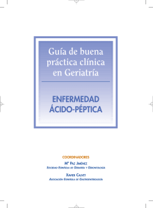 Guía de buena práctica clínica en Geriatría: Enfermedad ácido