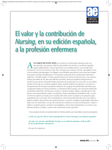 El valor y la contribución de Nursing, en su edición española, a la