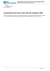 Lanzamiento del nuevo sitio web del programa VNU