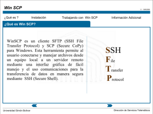 WinSCP - Universidad Simón Bolívar