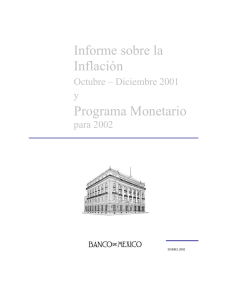 Informe sobre la inflación Octubre - Diciembre