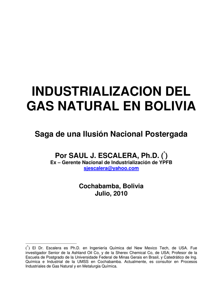 Saulescalera Industrializacion Gas