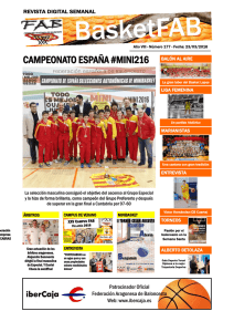 revista 177 - Federación Aragonesa de Baloncesto