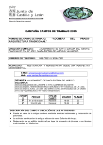 CAMPAÑA CAMPOS DE TRABAJO 2005 “ADOBERA DEL PRADO