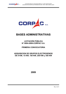 licitación pública n° 0004-2009-corpac s.a.