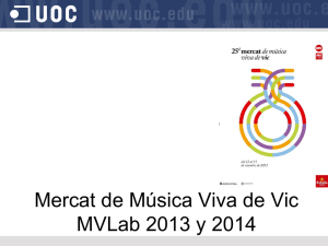 Diapositiva 1 - Mercat de Música Viva de Vic