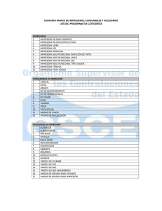 convenio marco de impresoras, consumibles y accesorios listado