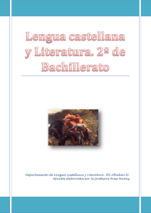 Lengua castellana y Literatura. 2º de Bachillerato