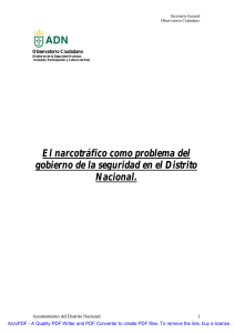 Análisis del Narcotráfico 2008 - Ayuntamiento del Distrito Nacional