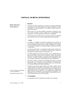 tantalio: un metal estratégico