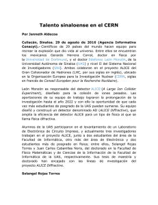 Talento sinaloense en el CERN - NewsNet Conacyt