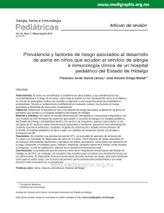 Prevalencia y factores de riesgo asociados al