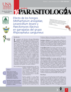 Boletín de Parasitología vol. 16 - Colegio de Médicos Veterinarios