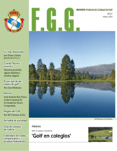 nº 27 mayo revista FGG - Federación Gallega de Golf