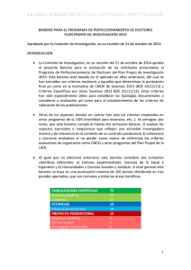Baremo postdoctorales 2014-Aprobado CI 21 octubre 2014