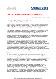 2006 11 19 El PPD, la corrupción, Chile Deportes y