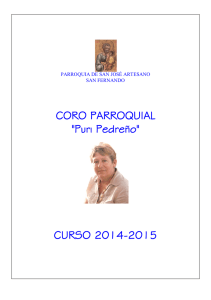 Memoria del coro Puri Pedreño 2014-15