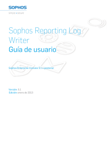 Guía de usuario de Sophos Reporting Log Writer