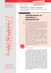 Antiinflamatorios no esteroideos y gastroprotección