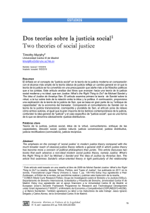 Dos teorías sobre la justicia social