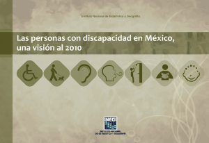 Las personas con discapacidad en México, una visión al 2010