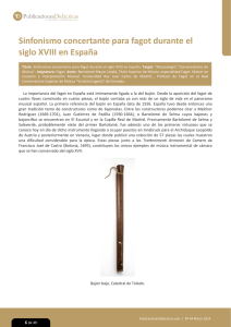 Sinfonismo concertante para fagot durante el siglo XVIII en España