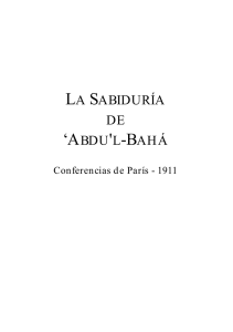 `ABDU`L-BAHÁ - Comunidad Bahá`í de Colombia