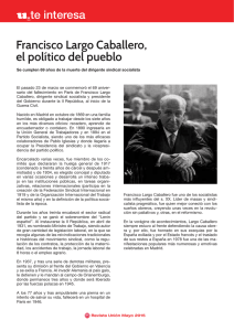 Francisco Largo Caballero, el político del pueblo
