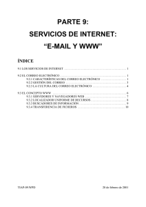 servicios de internet: “e