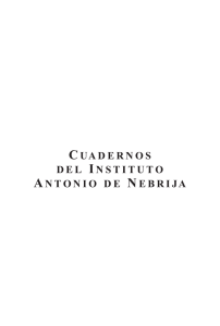 Cuadernos del Instituto Antonio de Nebrija de estudios - e