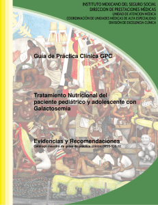 Guía de Práctica Clínica GPC Tratamiento Nutricional del paciente