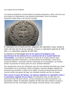 El calendario de la Piedra del Sol, adaptado del calendario maya