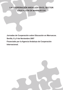 la cooperación andaluza en el sector educación en marruecos