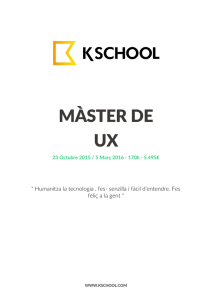 MÀSTER DE UX