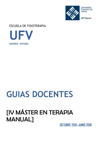 guias docentes - Universidad Francisco de Vitoria