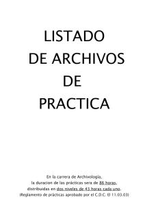 Licenciatura en Archivología