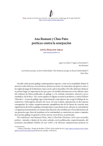 Ana Romaní y Chus Pato: poéticas contra la