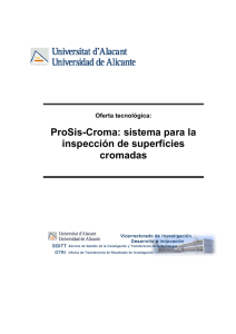 ProSis-Croma: sistema para la inspección de superficies cromadas