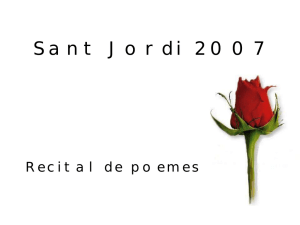Sant jordi 2007