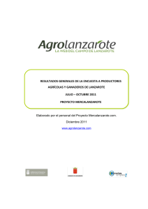 Encuesta a productores agrícolas y ganaderos de Lanzarote