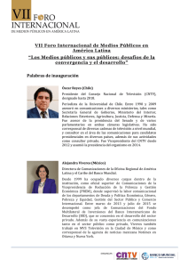 VII Foro Internacional de Medios Públicos en América Latina “Los