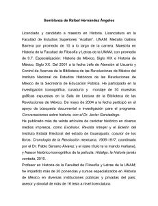 Semblanza de Rafael Hernández Ángeles Licenciado y candidato a