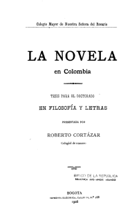 La novela en Colombia - Actividad Cultural del Banco de la República