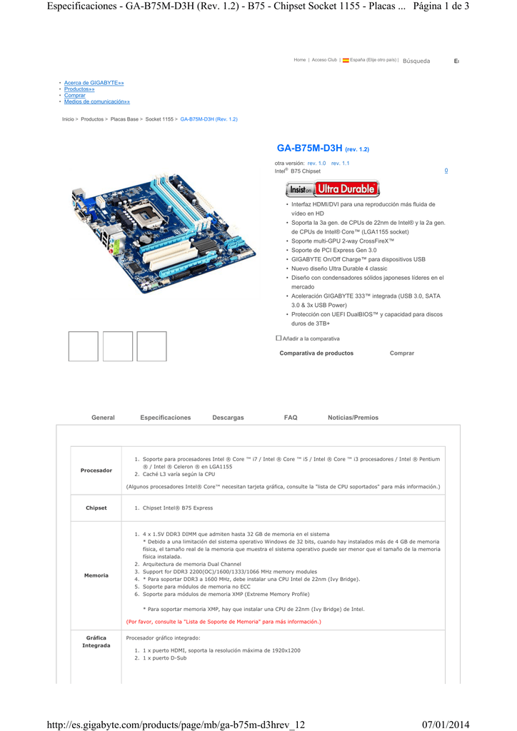 Pagina 1 De 3 Especificaciones Ga 5m D3h Rev 1 2