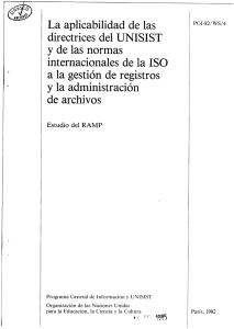 The Applicability of UNISIST guidelines and ISO international