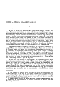 1 Este trabajo fue leído en las II Jornadas de Teatro Clásico Español