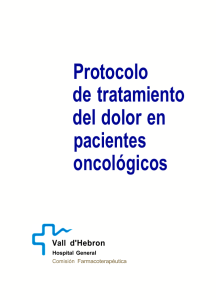 Protocolo de tratamiento del dolor en pacientes oncológicos