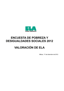 ENCUESTA DE POBREZA Y DESIGUALDADES SOCIALES 2012