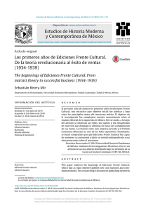 Estudios de Historia Moderna y Contemporánea de México Los